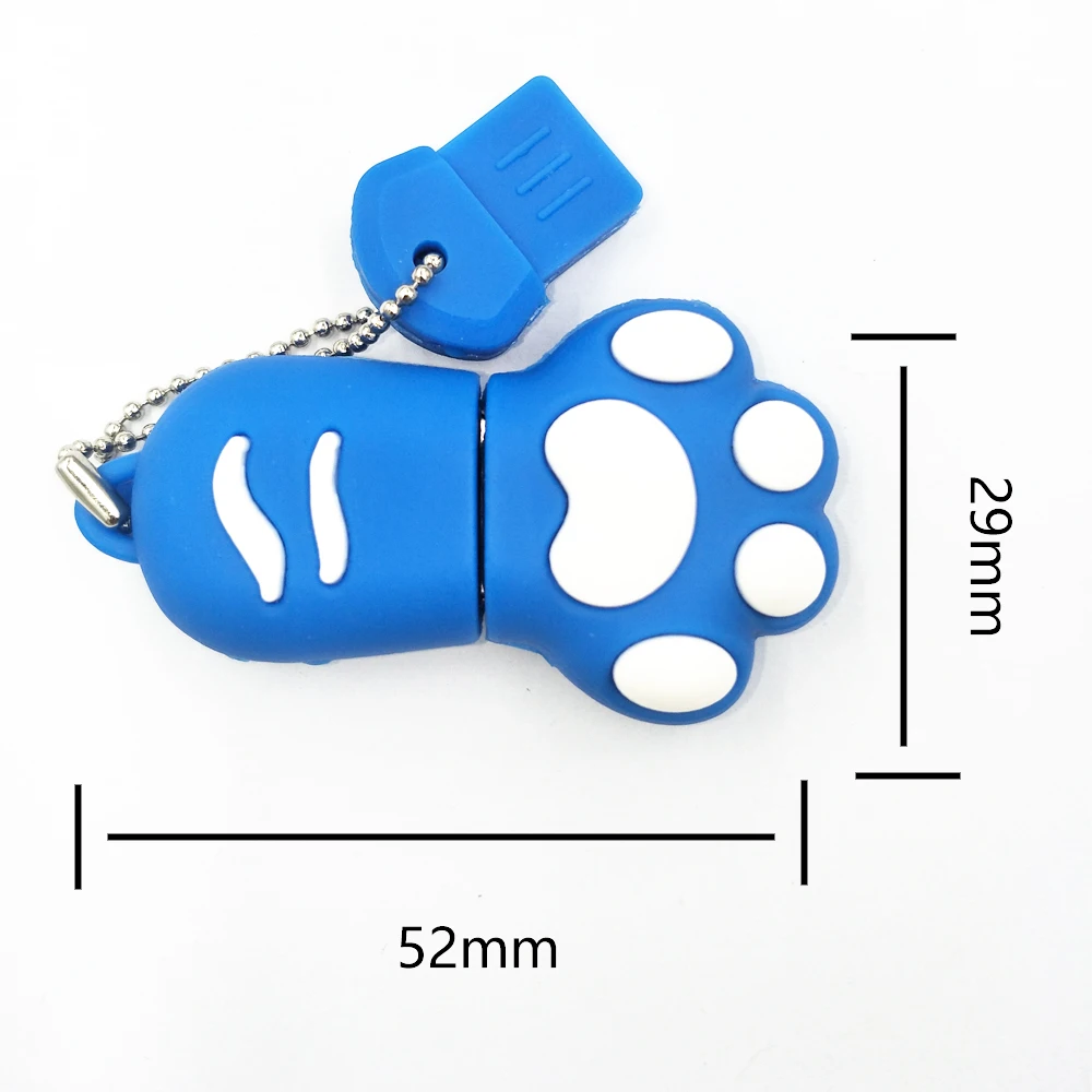 Memoia Stick USB 2.0 съемный usb stick Tiny флешки флэш накопитель кошка лапой 4 г 16 ГБ 32 смешно U