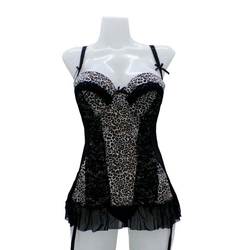 Бюстгальтер женский на косточках цвет в ассортименте S M L XL 1 шт|leopard bustier|corset