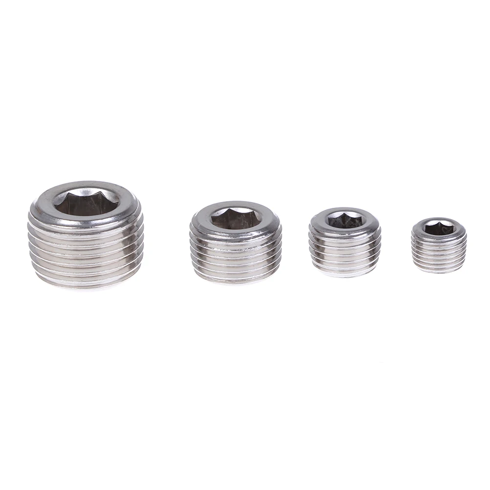 1/" 1/4" 3/" 1/2" NPT Мужской SS304 нержавеющая сталь потайной концевой разъем Внутренний шестигранной головкой гнездо штуцер трубы