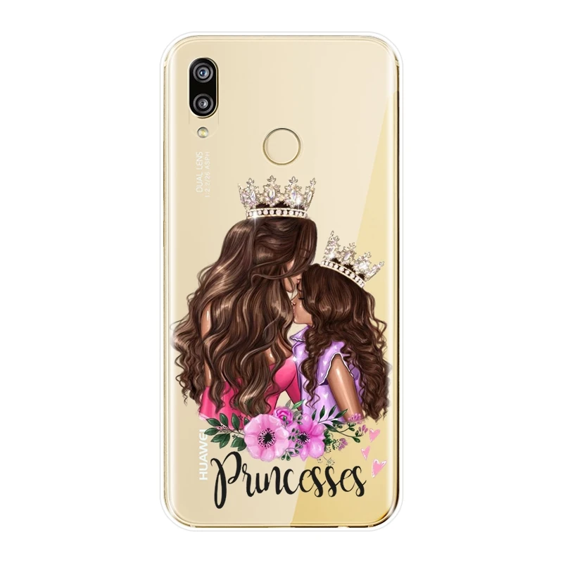 No.7 Чехол для девочки, ребенка, женщины, мамы, для huawei P20 Lite Pro P9 P10 P Smart Plus P8 P9 Lite Mini, Мягкая силиконовая задняя крышка, чехол для телефона - Цвет: No.7