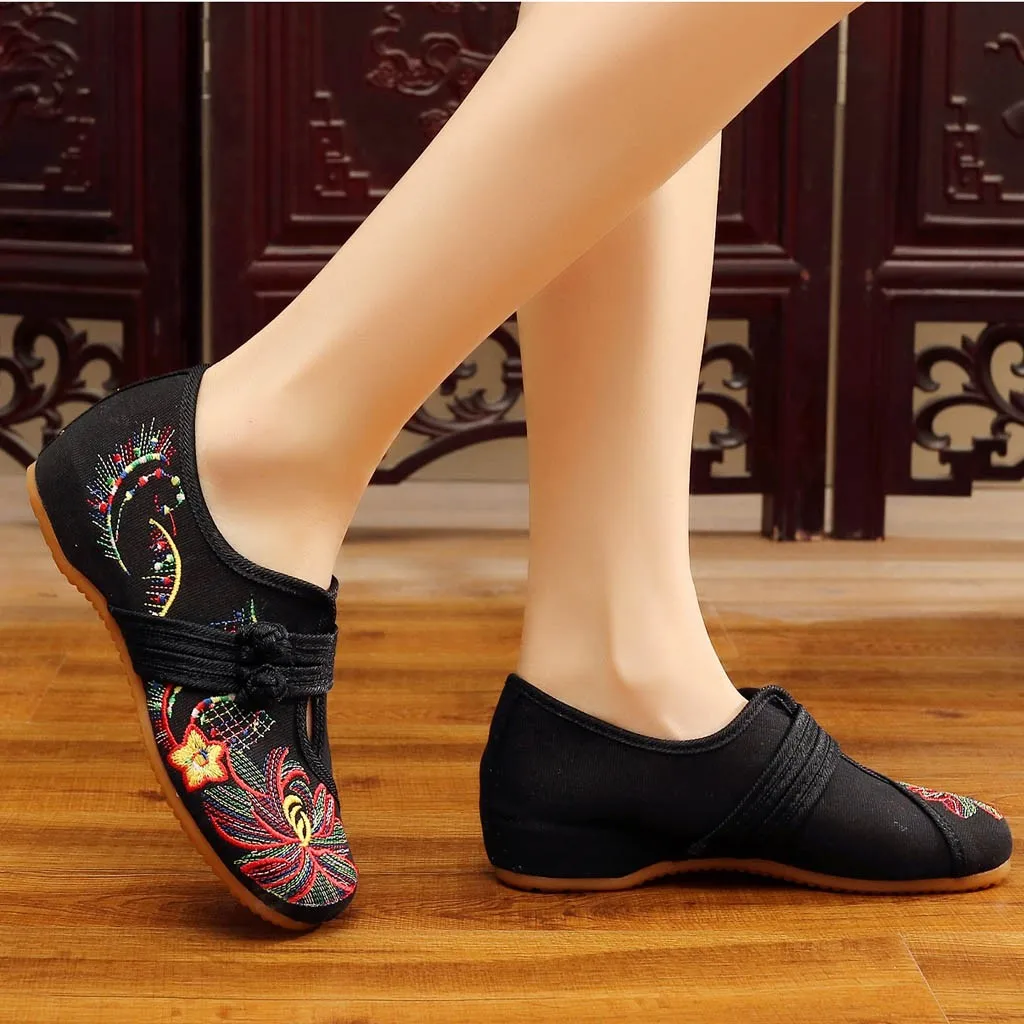 SAGACE обувь на плоской подошве Женская в винтажном стиле В этническом с вышивкой