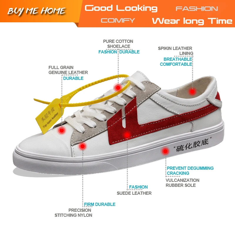 DENGKELAI 2018 Hot Men Women Vulcanized Shoes Genuine Leather Flexible Rubber Sole Comfortable Casual Classic Sneekers | Обувь