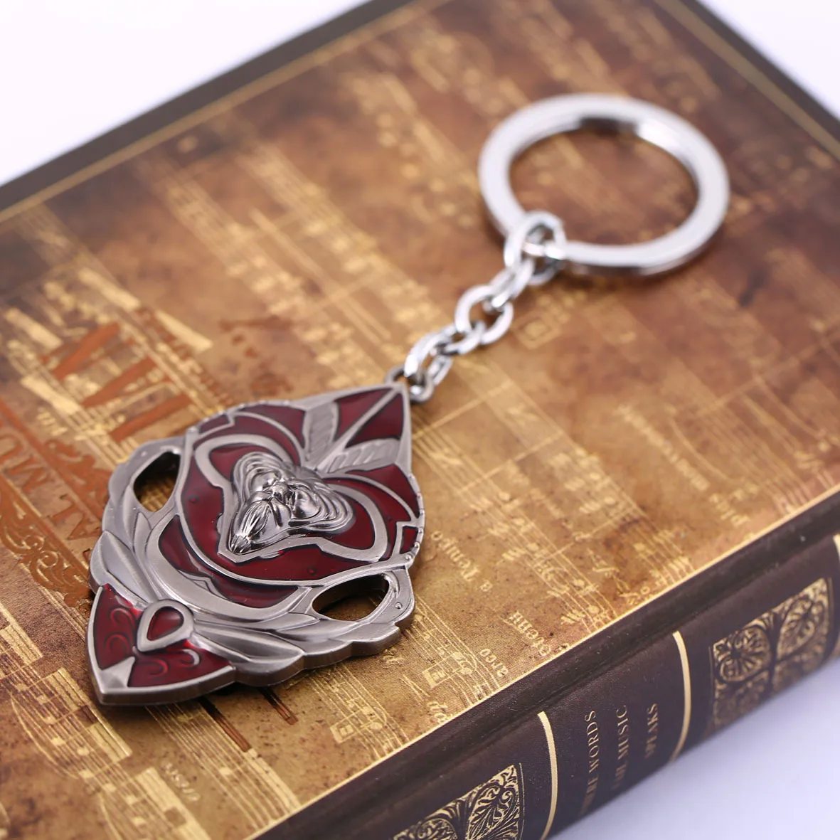 В стиле панк WOW игра Glory for the Alliance брелок со львом античный серебряный Голова