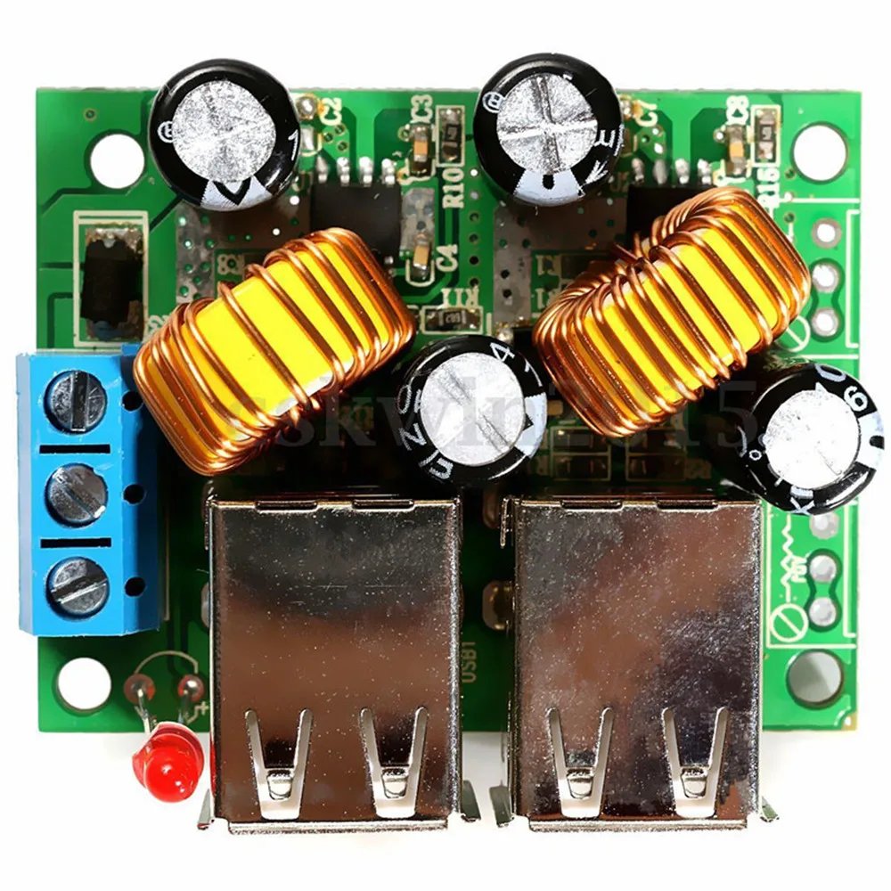 4 usb порт A5268 понижающий блок питания плата преобразователя модуль постоянного