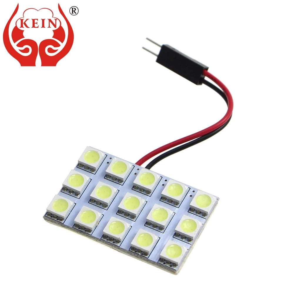 KEIN 4 шт. T10 W5W светодиодный светильник C5W Festoon C3W C10W BA9S T4W Авто 5050 15SMD купольная