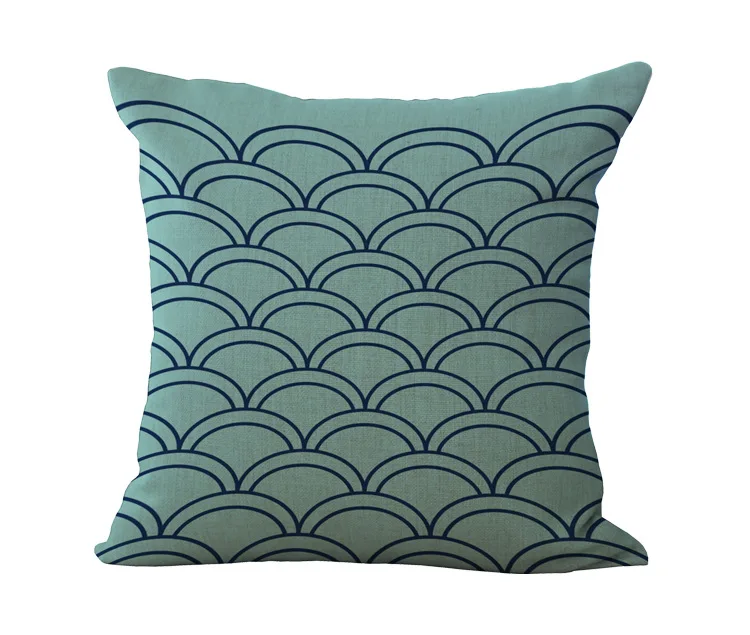 Средиземноморская серия якорь Наволочка 100% хлопок льняная наволочка для подушек