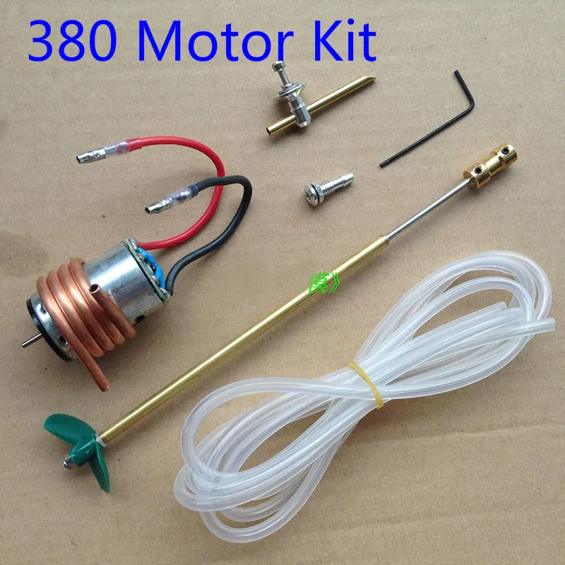 

1Set Power Kit 380 Motor+19.5cm 3mm Drive Shaft+CW 36mm Propeller+2.3to3mm Coupling+Water Tube+Cooling Ring for DIY RC Boats