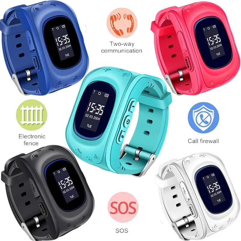 Детские часы анти потерянный OLED детский LPS трекер SOS умный мониторинг позиционный