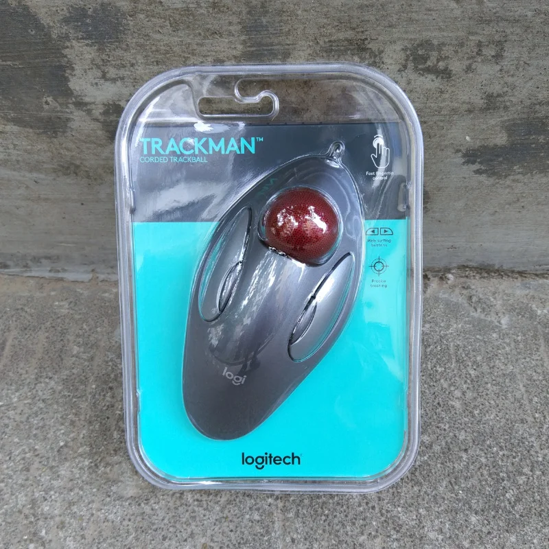 Logitech TRACKMAN®Мрамор®Jupiter трекбол кабельная промышленная мышь | Компьютеры и офис