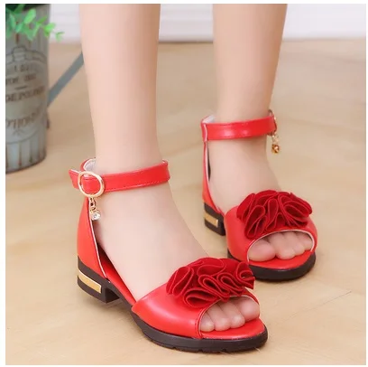 Новинка сандалии с кристаллами для девочек блестящая летняя обувь детские