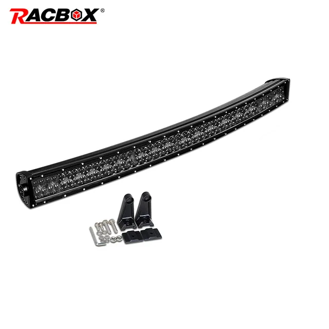 Curved 42inch Светодиодный светильник для бездорожья, 12 В, 24 В, 42 дюйма, 400 Вт, противотуманная Рабочая лампа, комбинированный луч для Jeep Wrangler, лодки, автомобиля, грузовика, 4x4, внедорожника, ATV MPV UZA - Цвет: Curved 42inch