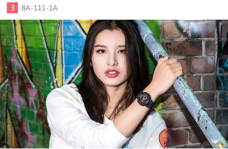 CASIO Часы двойной Дисплей наручные часы Для женщин BA-112-2A Водонепроницаемый светодиодные спортивные часы Relogio masculino часы подарок Мода BA-112-2A