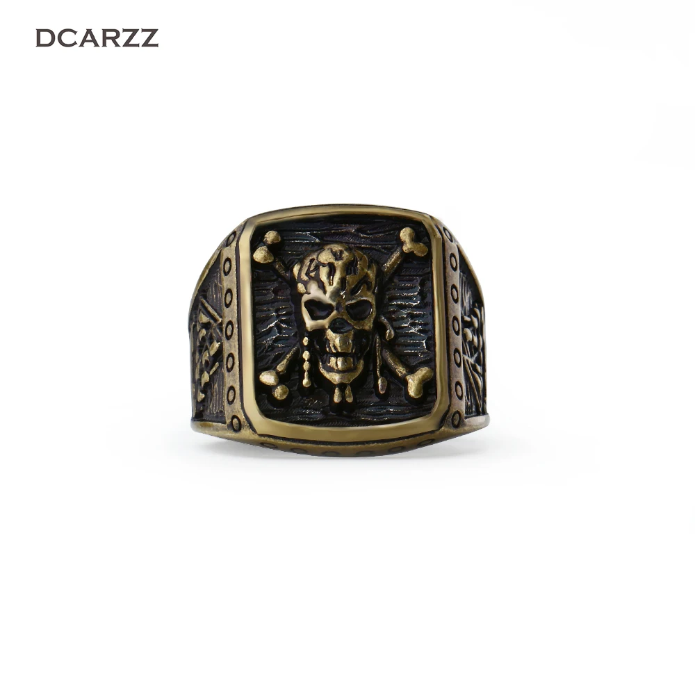 Кольцо Пираты Карибского моря с черепом Капитан Джек 3D кольцо в стиле стимпанк