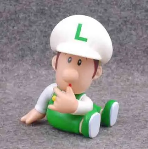 BB mario White 21 стиль 8-15 см Super Mario Bros Луиджи, Марио, Йоши Goomba Bowser Wario Donkey Kong Toad Toadette фигурка ПВХ игрушки, куклы - Цвет: BB mario White