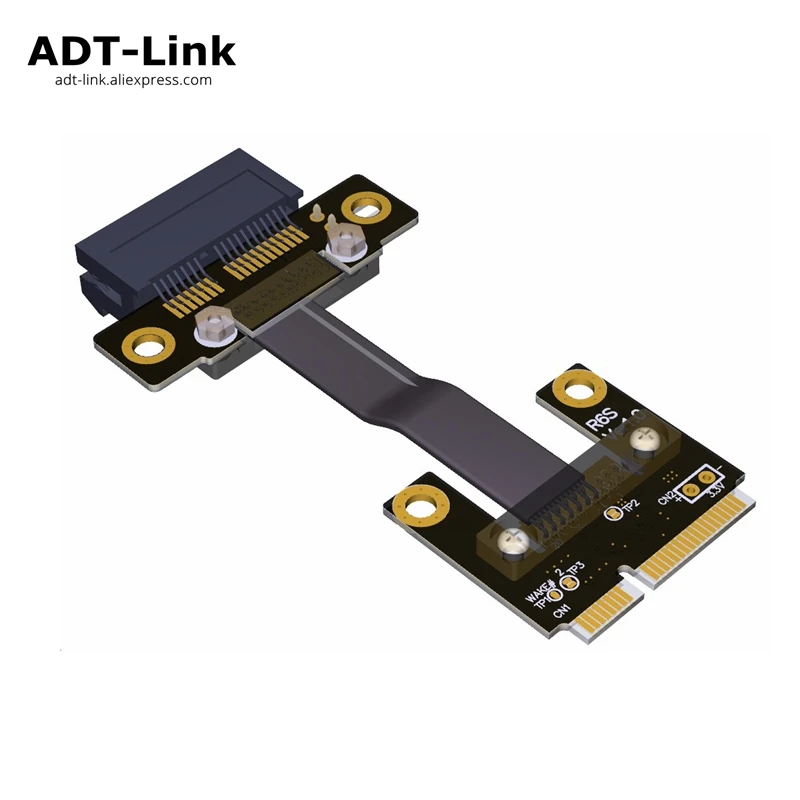 8 Гбит/с Mini PCI e mPCIe WAN WiFi к PCIe x1 E 1x карта адаптера Райзера Gen3.0 ленточный кабель pci для