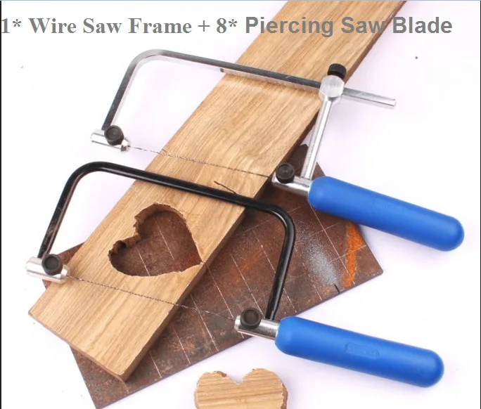 ASB500 8* Piercing Saw Blade + 1* Wire Saw Frame Handle For Carpenter Free Shipping Russia