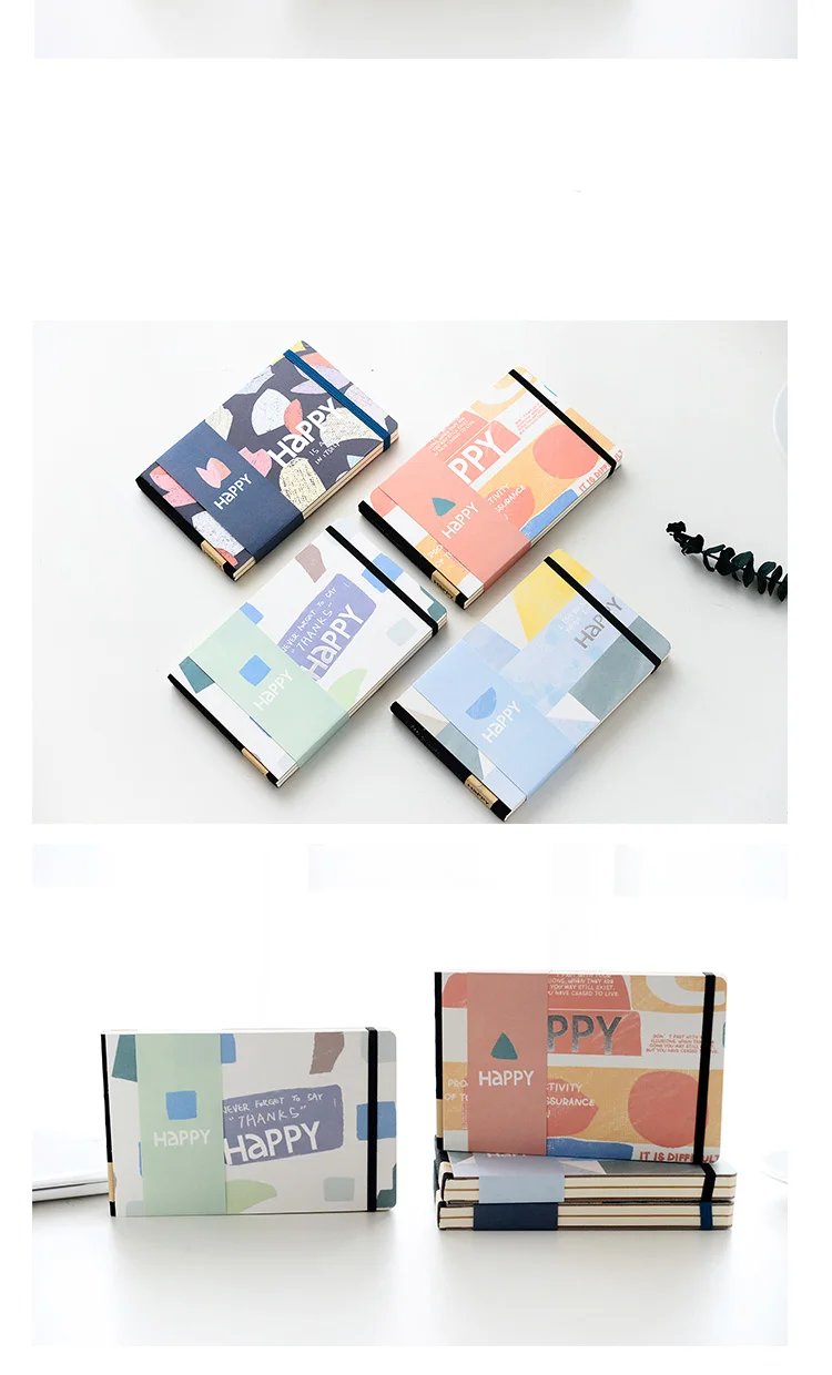В Корейском стиле Kawaii книга в твердой обложке, офисные школьные Тетрадь пустой повязки планировщик канцелярские милые граффити ручная роспись A5 Bujo