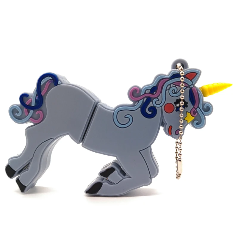 USB флеш накопитель с мультяшным единорогом карта памяти милые подарки память USB2.0