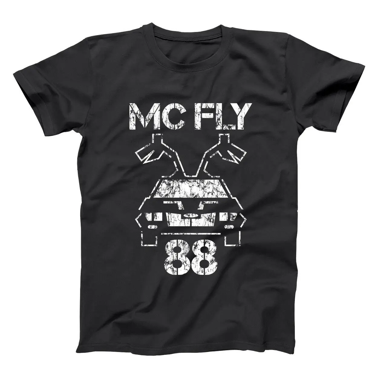 Mc Fly 88 забавная Назад в будущее время путешествия черная Базовая Мужская