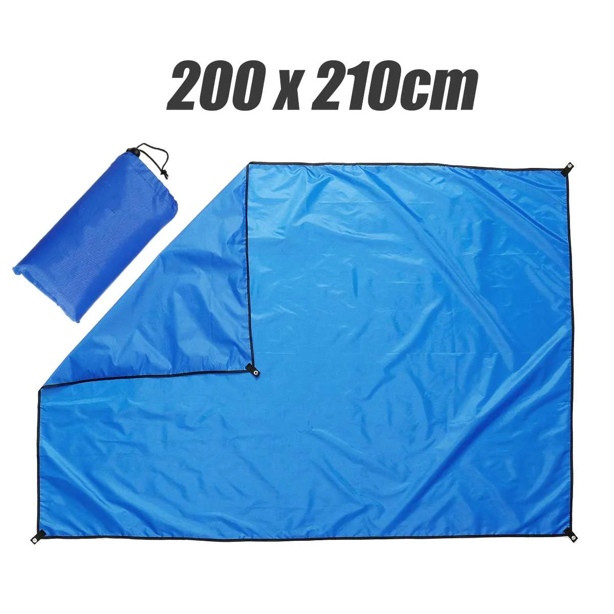 2.1x2m Royal Blue PU3000 влагостойкий коврик/тент пляжное укрытие от солнца брезент водонепроницаемый тентовая тень ультралегкий УФ Сад тент навес солнцезащитный тент открытый - Цвет: 2.1x2m Royal Blue