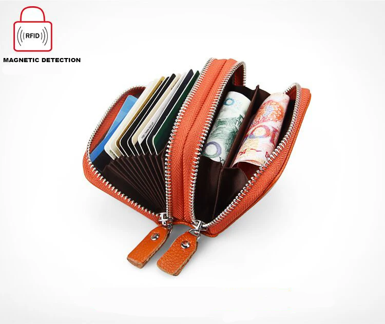 Genuine Leather Women Wallet And card holder Coin Purses Female Small Portomonee Rfid Wallet Lady Purse For Girls Money Bag