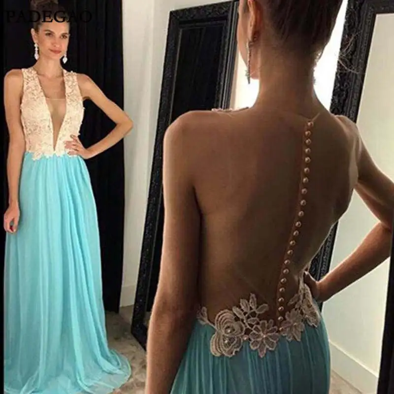 Modest Evening Dress A-Line Long Prom Dresses Appliques Lace Beading New Custom Made Vestido de noche | Свадьбы и торжества