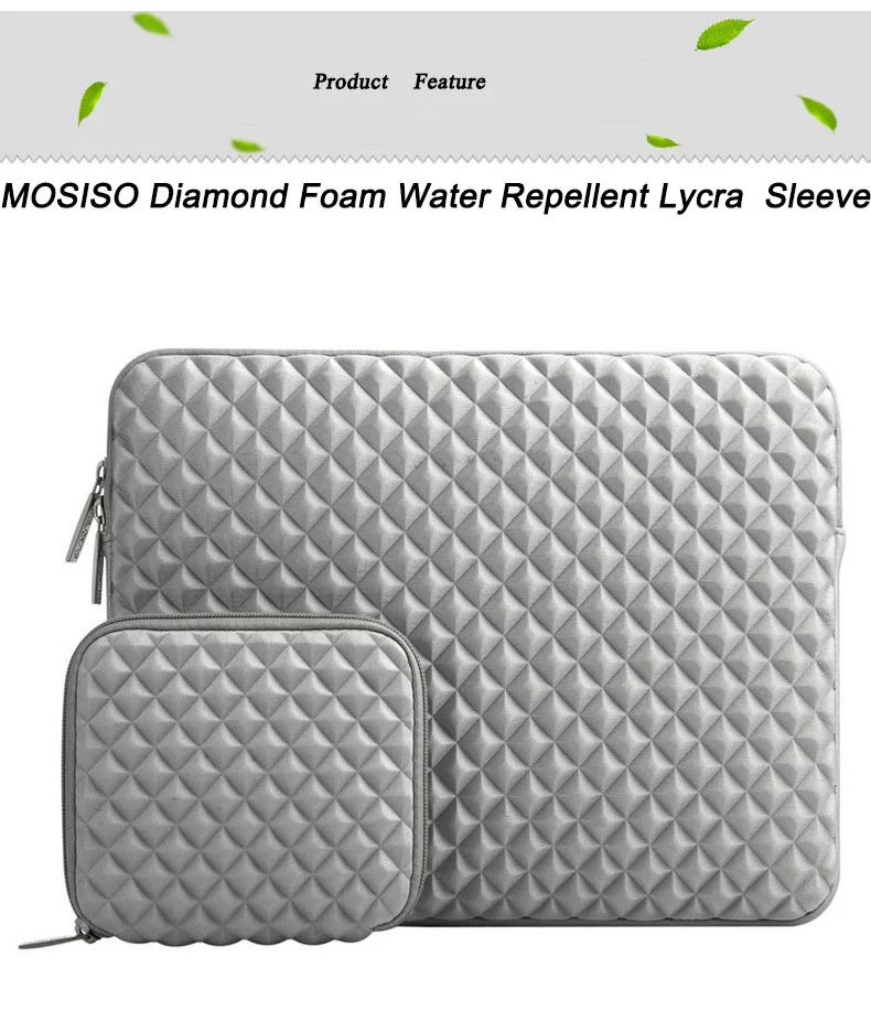 MOSISO Алмазная водоотталкивающая лайкровая сумка для ноутбука чехол для Macbook новейший Pro 13 дюймов Air 11 12 13 15 рукав microsoft Surface