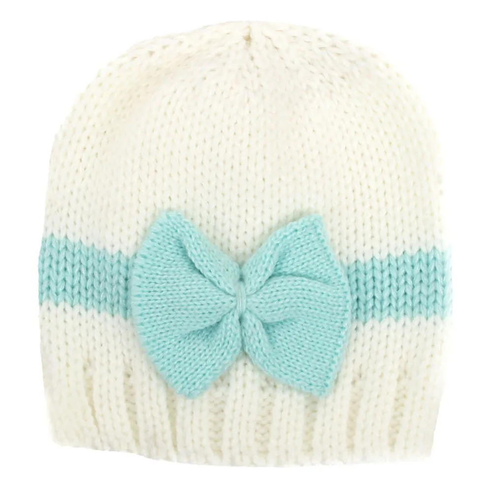 

Bnaturalwell Newborn Crochet Bow Hat Baby Girls Knit Beanie Newborn Knitted Soft Hat Toddler Bonnet Baby Photo Prop H829