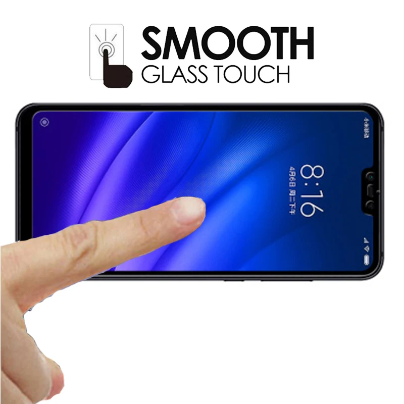 2 шт полное покрытие закаленное стекло для Xiaomi Mi 8 Lite 9H против царапин безопасная защита экрана стекло для Xiaomi Mi 8 Pro