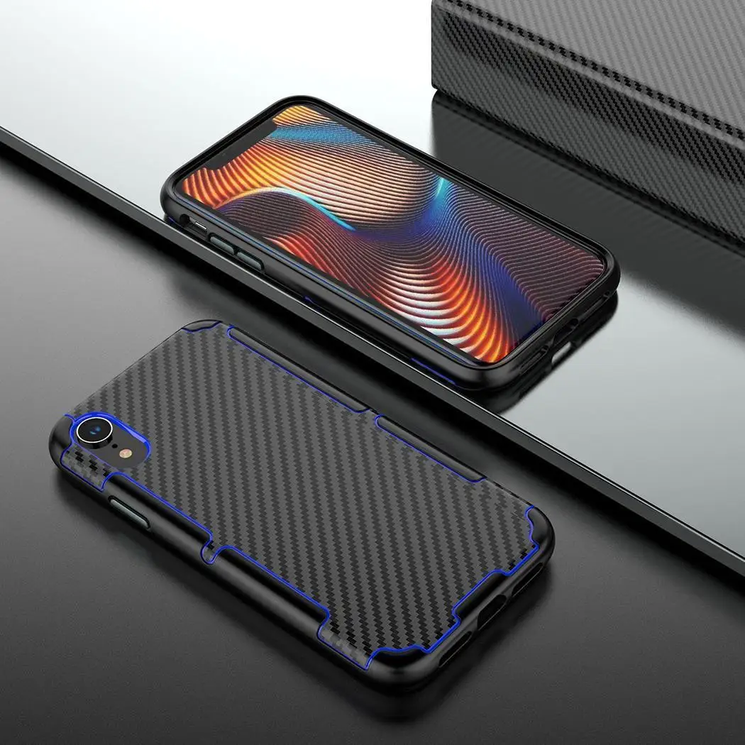 New TPU Body Skin Mobile Phone Coffee Blue For iphone XR Shell Protector for iPhone Solid | Мобильные телефоны и