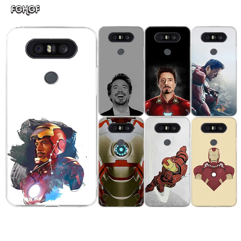 Мягкий резиновый Чехол Iiron Man без маски с рисунком для LG K8 K10 2018 2017 Q8 Q7 Q6 G6 G7 G5 G4 V40 V30