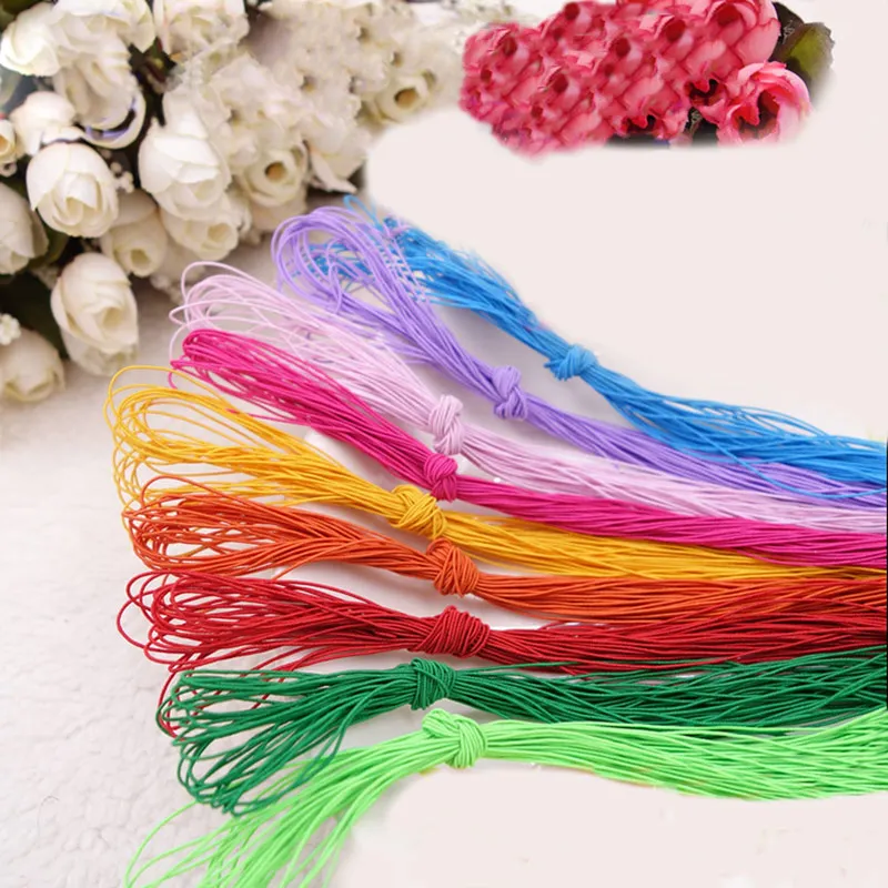 

3PCS*10Meters Colored Elastic Webbing Band 0.5MM Width Strecth Polyester Cord For Sewing Garment Accessories