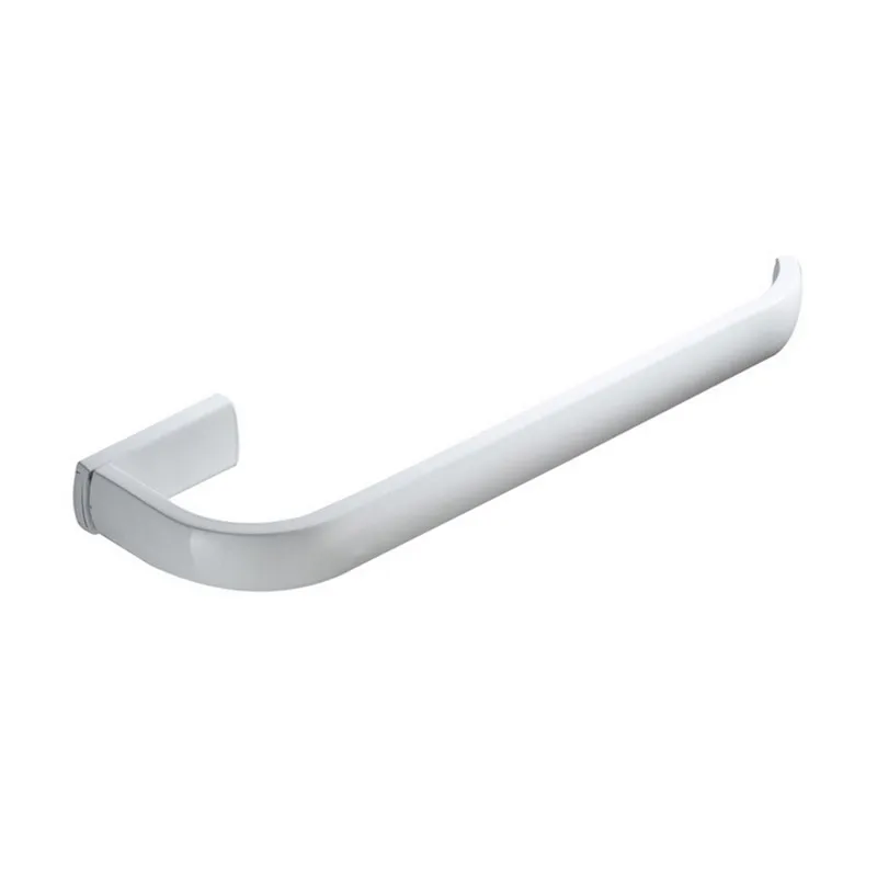 

Free shipping Biggers sanitary Europe style White color brass bathroom accessories wall mounted bath towel ring towel holder