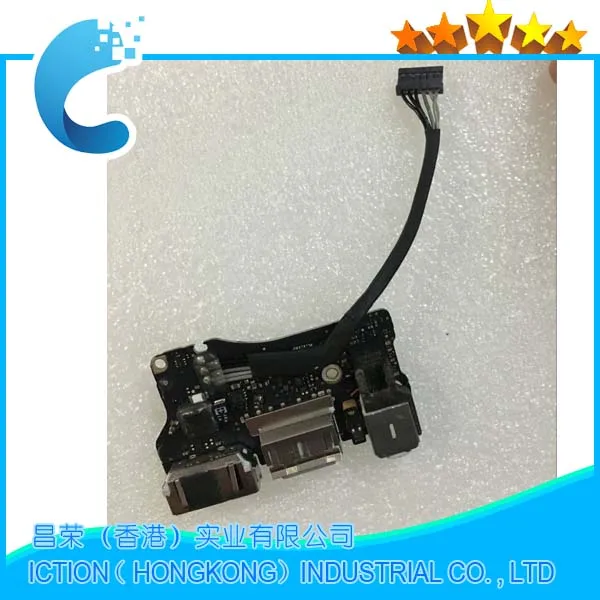 Оригинальная б/у + A1466 гнездо dс IN usb-коннектор с портом Jack для Мощность аудио DC-IN