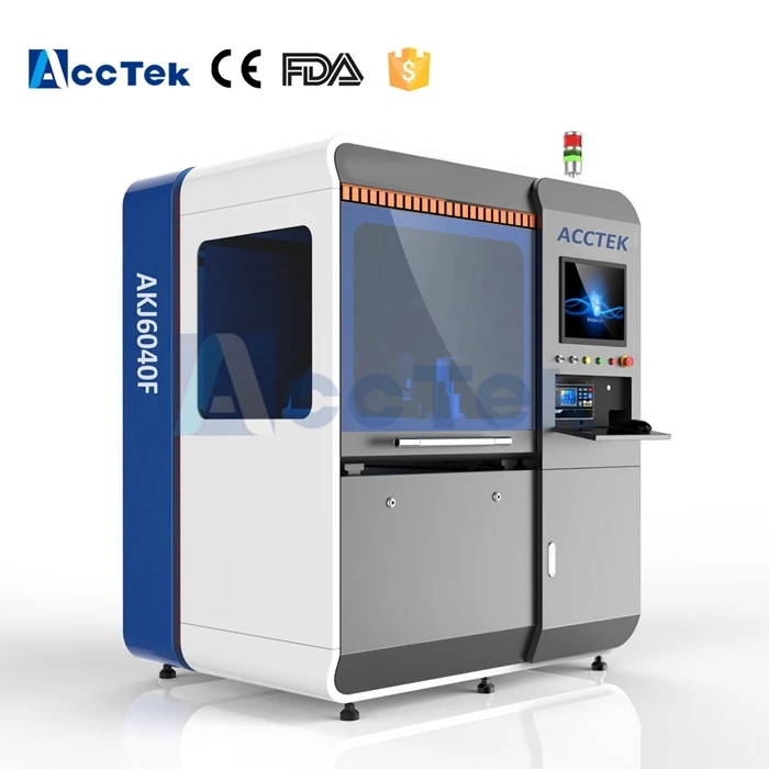 Экономические горячие продажи чпу волокна лазерная резка machiner AKJ6040F для