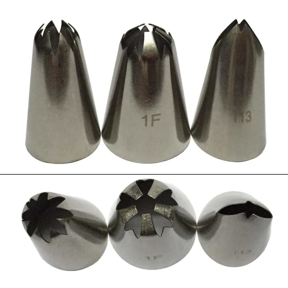 3 шт./компл. насадки из нержавеющей стали для глазировки цветов Кондитерские