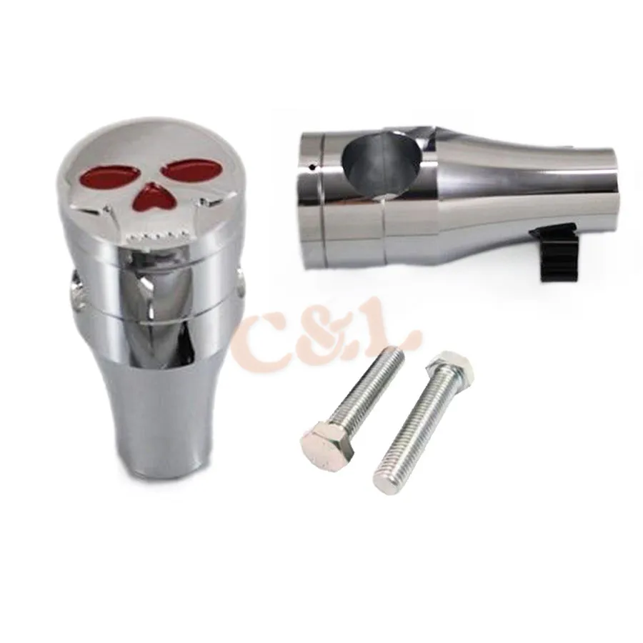 Новый мотоциклетный 1 дюйм 25 мм хромированный зажим для руля Harley Softail Springer Bobber