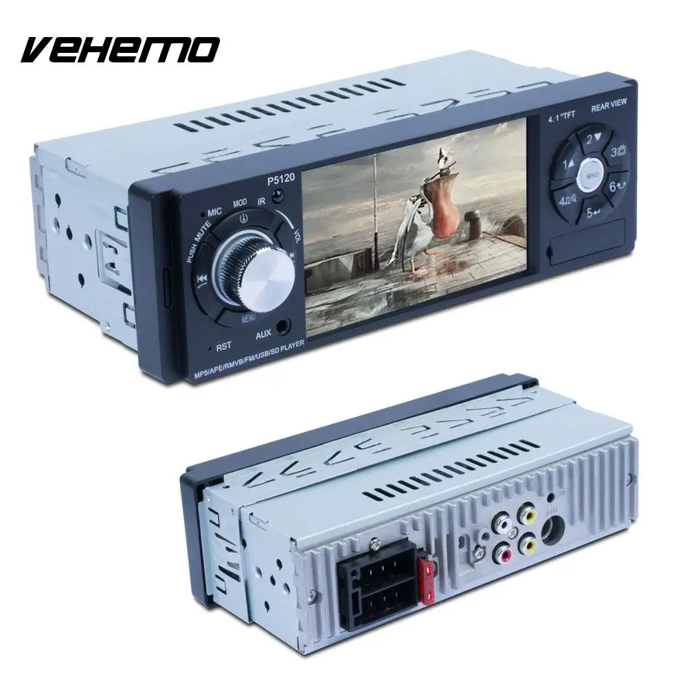 Car MP5 Multimedia Player Bluetooth Video MP3 4.1&quot Steering Wheel Controls 1Din FM Radio | Автомобили и мотоциклы