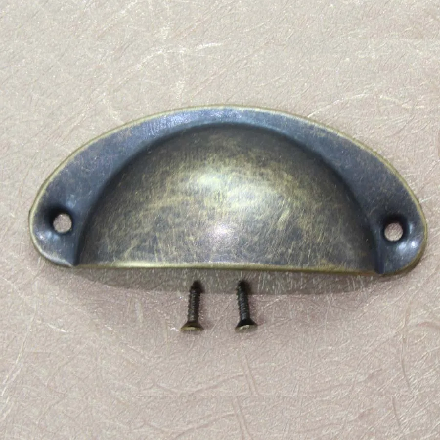 Черные ручки 80 мм полукруглые бронзовые железные для скрытия медицинского ящика