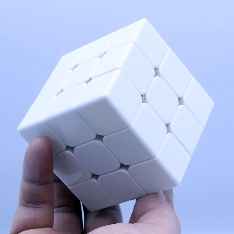 Белый Магический кубик 3х3х3, черный, белый цвет головоломки игры Neo Cubo Magico, Обучающие Развивающие игрушки для детей - Цвет: Белый