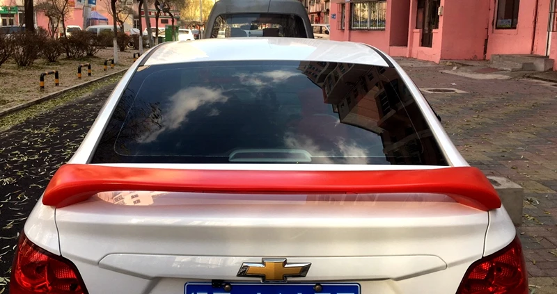 Для Chevrolet Sail 2010 2011 2012 2013 Автомобильный задний багажник спойлер ABS Материал грунтовка цвет украшение в виде хвостового крыла для паруса