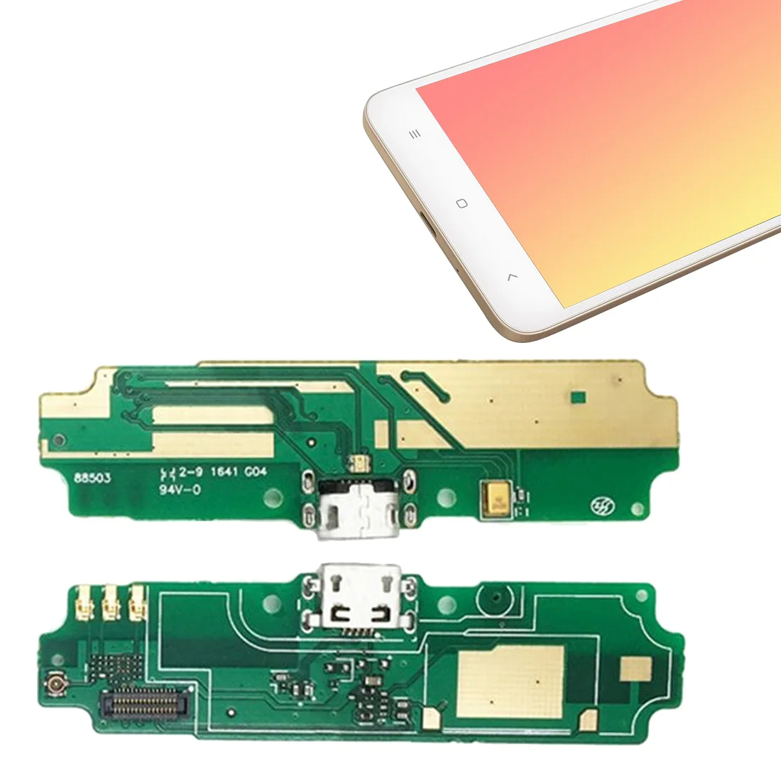 Для Xiaomi Redmi 4A USB с микрофонной платой сменная вилка зарядный порт док станция