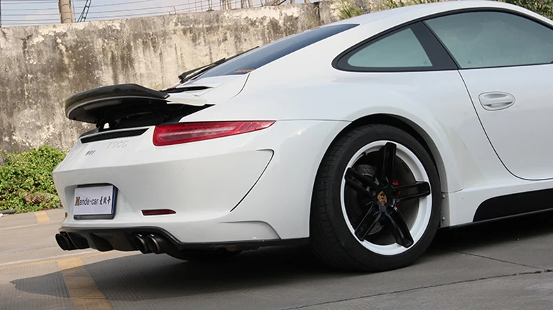 Для Porsche 911 991 2012 2013 украшение автомобиля хвост крыло VRT Стиль черное углеродное волокно заднее крыло спойлера