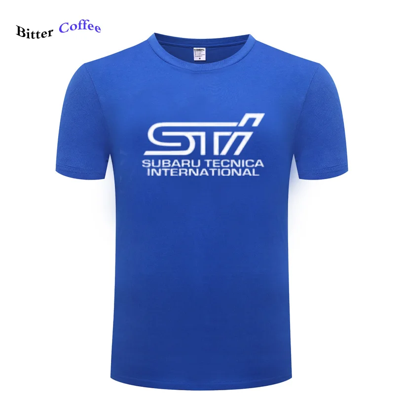 7 Новая мужская футболка с логотипом Subaru STI, Модная хлопковая брендовая одежда, летняя мужская футболка с коротким рукавом - Цвет: 7