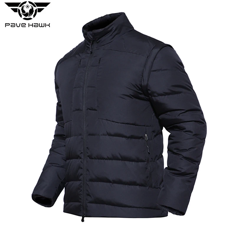 Men Winter Warm Down Coats Multi-purpose Zipper Pockets Waterproof Adjustable Sleeve cold-proof Jackets Sports Outerwear | Спорт и