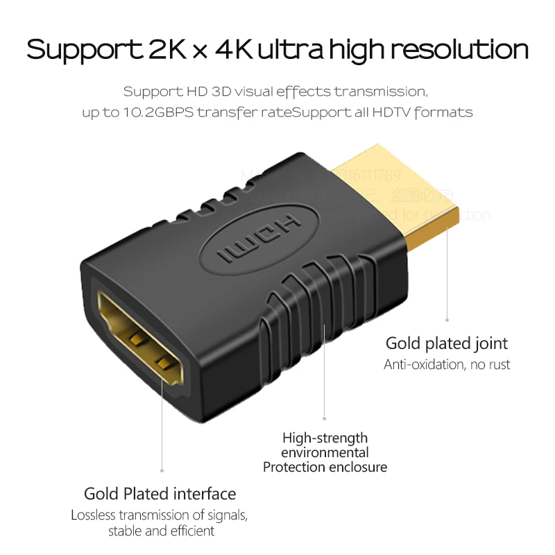 AUN HDMI разъем Мужской к HDMI Женский адаптер(дополнительно HDMI разъем Женский к HDMI Женский адаптер) для 1080P HDTV PC проектор