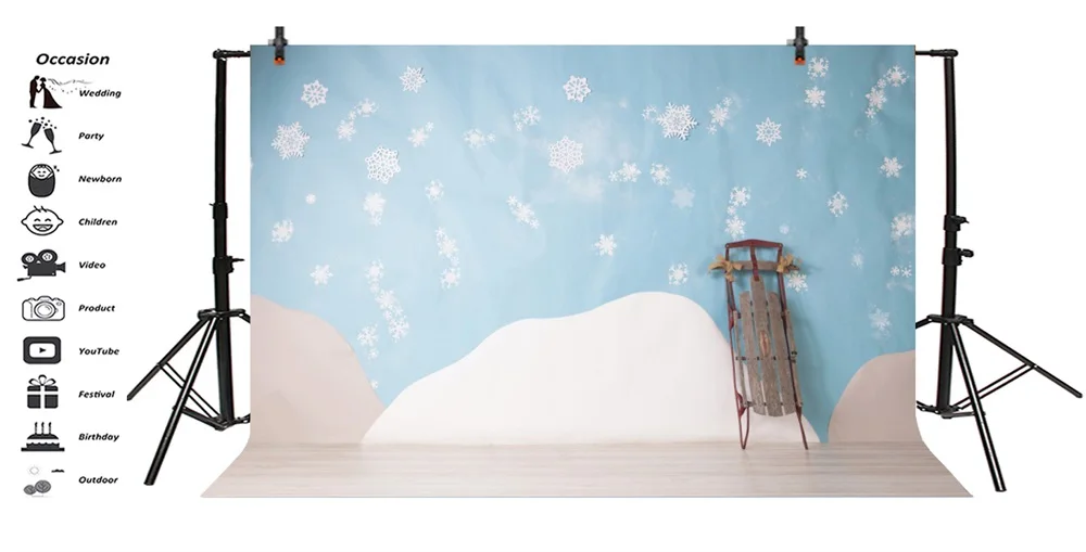 Laeacco Снежинка узор деревянный пол фотографические фоны Индивидуальные фотографии для фотостудии|Фон