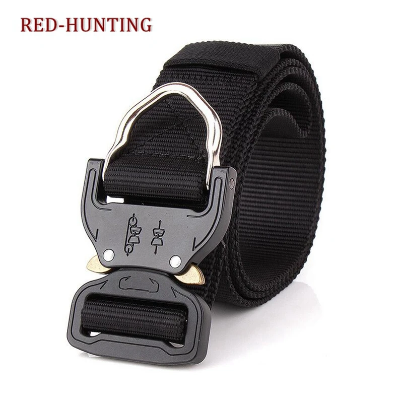 Военный тактический ремень для мужчин сверхмощный охотничий с пряжкой военный