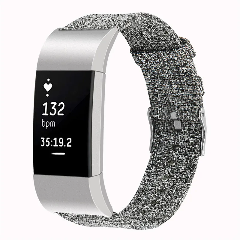 Ремешок для наручных часов для Fitbit заряд 2 ремешок; туфли из парусины; дышащая сменный Браслет для Fitbit заряд 2 Correa Fitbit часы 64002 - Цвет ремешка: 4