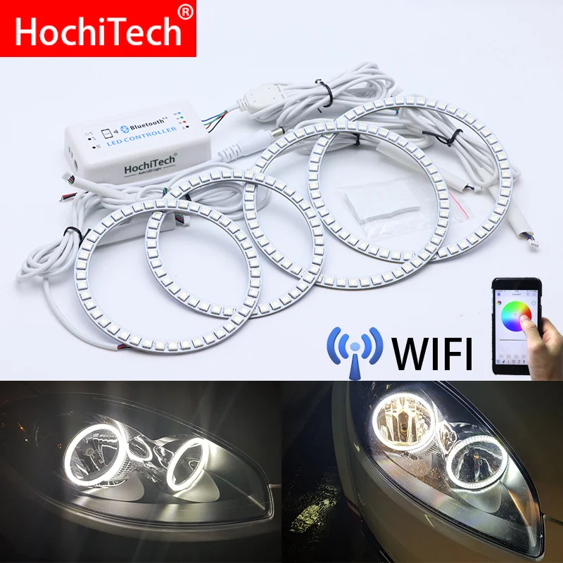Беспроводной RGB многоцветный светодиодный дневной свет Angel Eye с Wi-Fi дневное